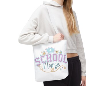 School Nurse Tote Bag | Perfect Gift for Nurses | Healthcare Professionals | Nurse Tote Bag | Nurse graduation gift | Nurse Appreciation