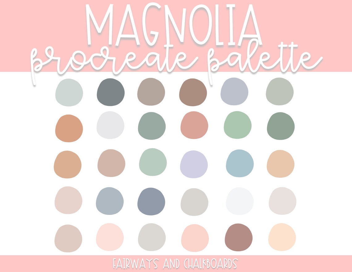 Procreate Magnolia Palette Spring Color Palette Procreate - Etsy