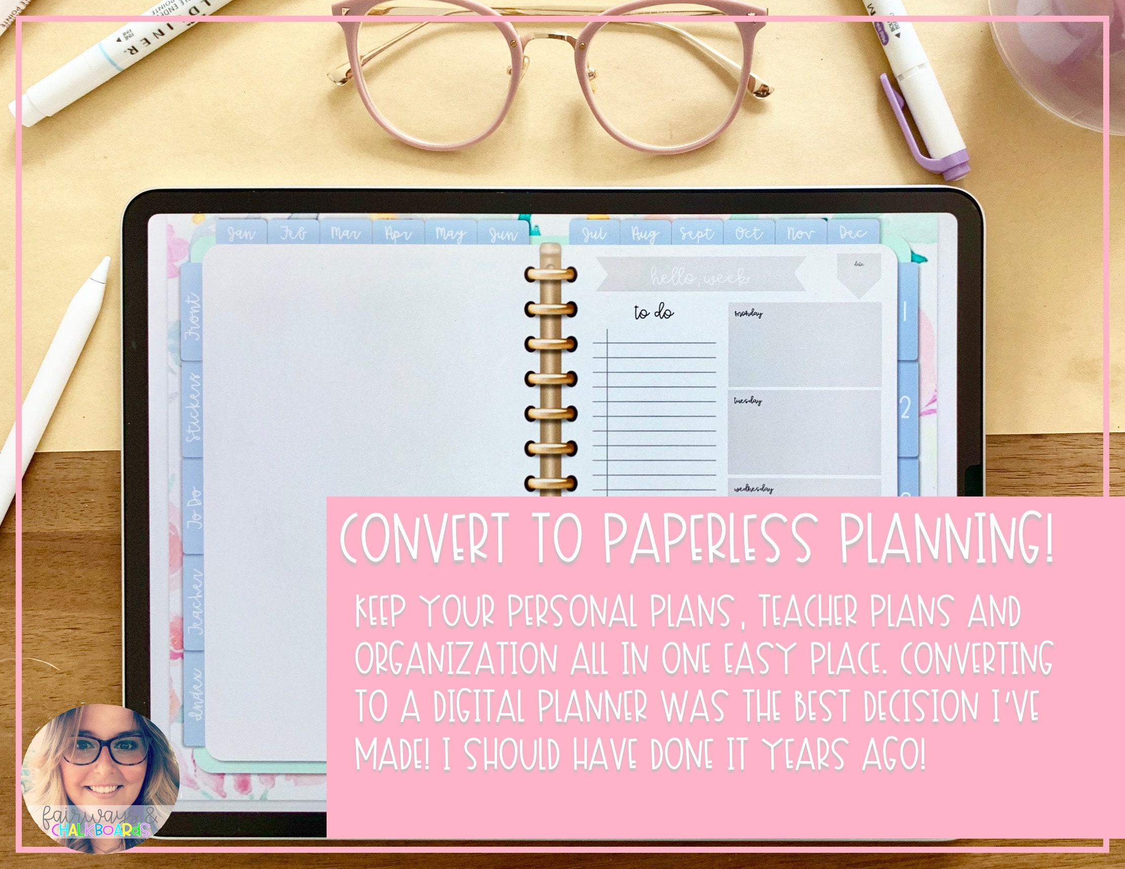Digital Teacher Planner Etsy