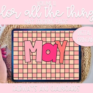 Color ALL The Things Volume 4: May Hand Drawn Coloring Pages | Coloring Activity | Procreate Coloring