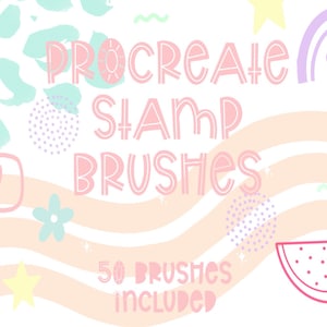Procreate Stempel Pack | Stempel Pinsel für Procreate | Doodle Briefmarken für Procreate | Stempel-Bundle für Procreate | Procreate Pinsel Bundle