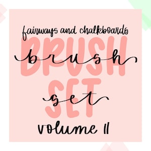 Fairways and Chalkboards Procreate Brush Set Vll | Procreate Brush Bundle | Procreate Brush