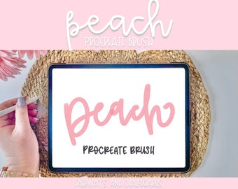 Peach Procreate Brush | Instant Download | Procreate