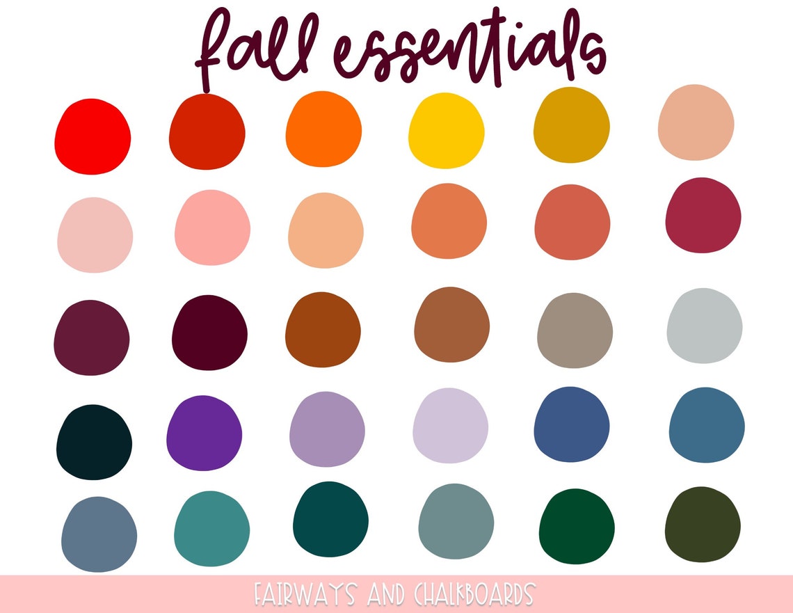 procreate fall color palette free