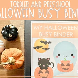 Halloween Busy Binder | Toddler and Preschool Activity Set | Busy Book | Activities