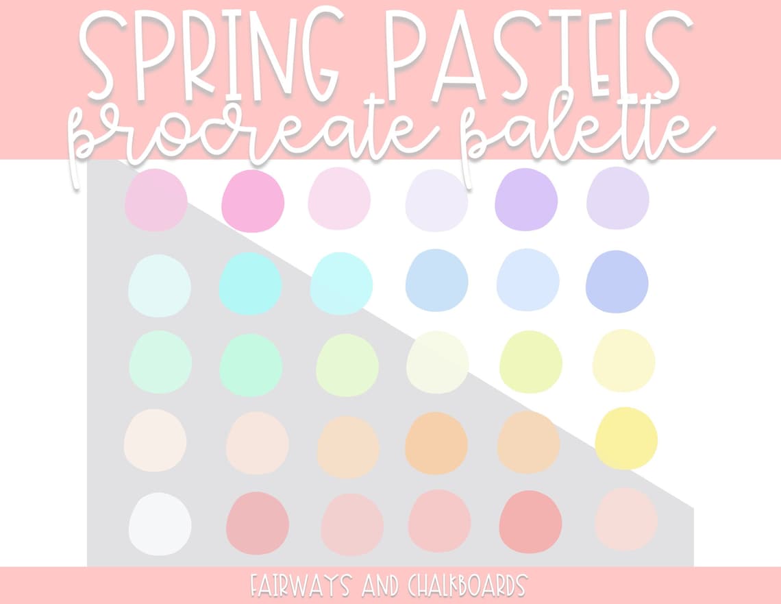 Pro Create Spring Color Palette Procreate Spring Pastels Color Palette | Spring Color Palette ...