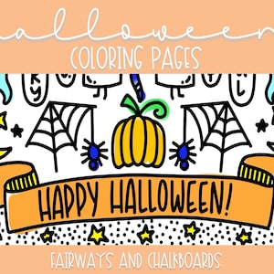 Color ALL The Things: Halloween Coloring Pages | Printable Activity | Coloring Book Pages | Coloring Page Set