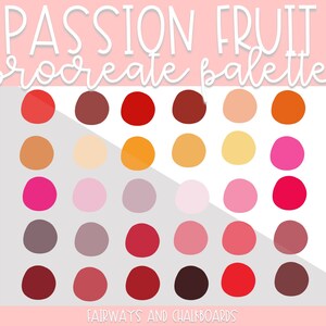 Procrear paleta de colores de maracuyá / Paleta de colores brillantes / Colores procreados / Paleta procreada