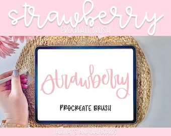 Strawberry Procreate Brush | Instant Download | Procreate