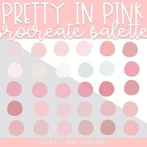 Procreate Pretty in Pink Color Palette | Pink Color Palette | Procreate Colors | Procreate Palette