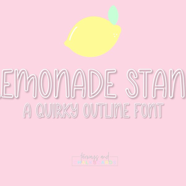 Farmhouse Lemonade Font Etsy