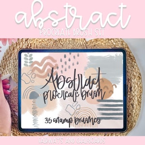 Procreate Abstract Stamp Pack | Stamp Brushes for Procreate | Doodle Stamps for Procreate | Procreate Brush Bundle