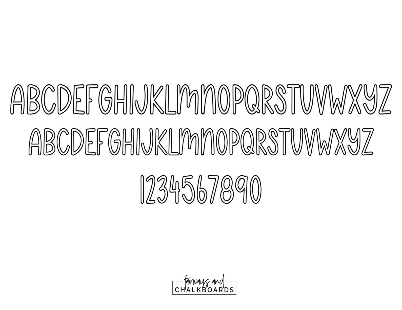 LSF Lemonade Stand Font Handwritten Outline Quirky Font Etsy