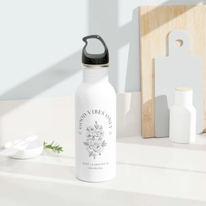 Good Vibes Stainless Steel Water Bottle