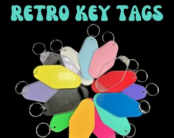 Retro Motel Blank Keyrings