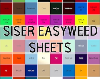 Siser Easyweed HTV Vinyl Sheets - over 60 colours
