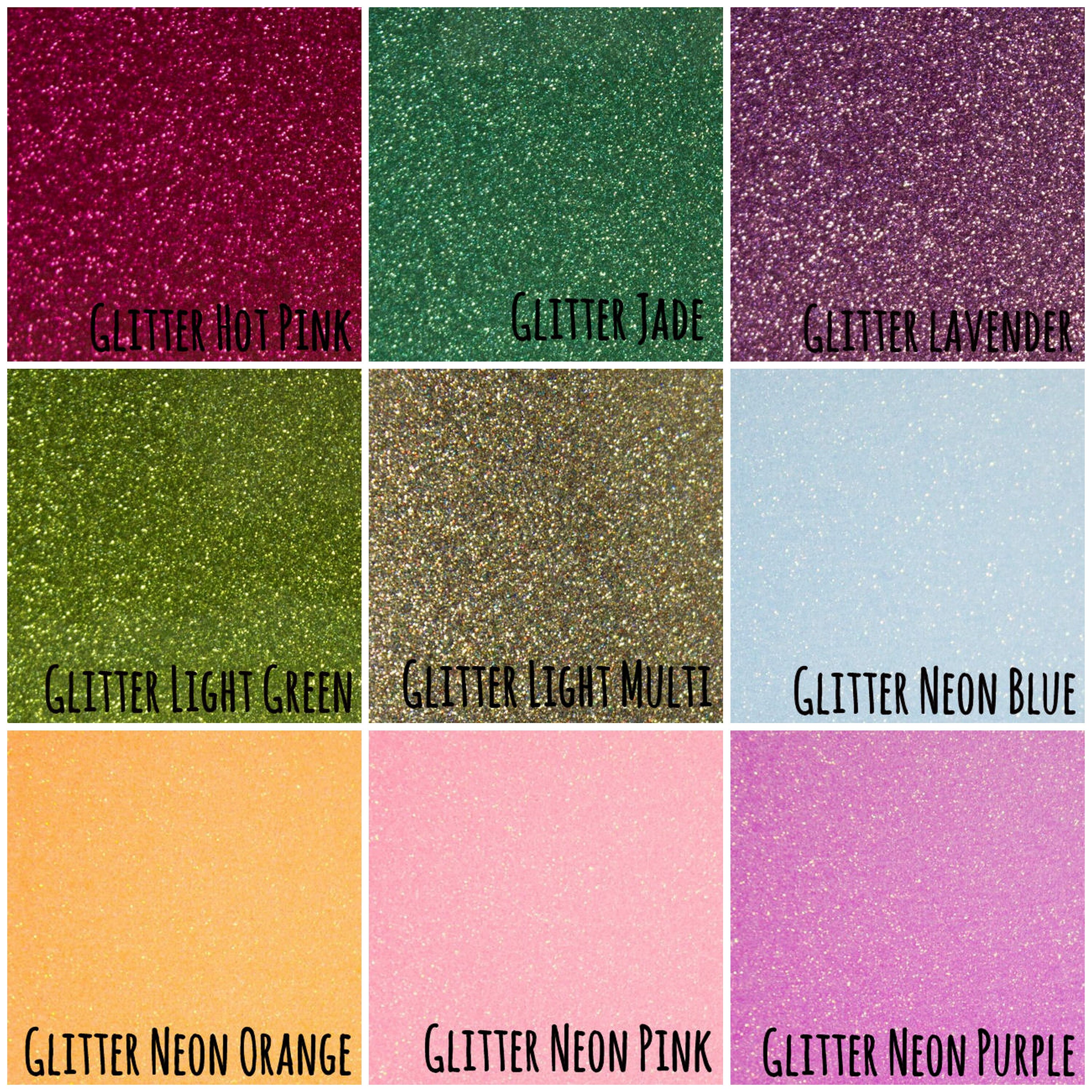 Glitter HTV Vinyl Sheet 30cm X 50cm Fits Most Hobby Die Cut Machines