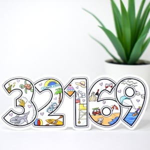 32169 zip code New Smyrna Beach Sticker