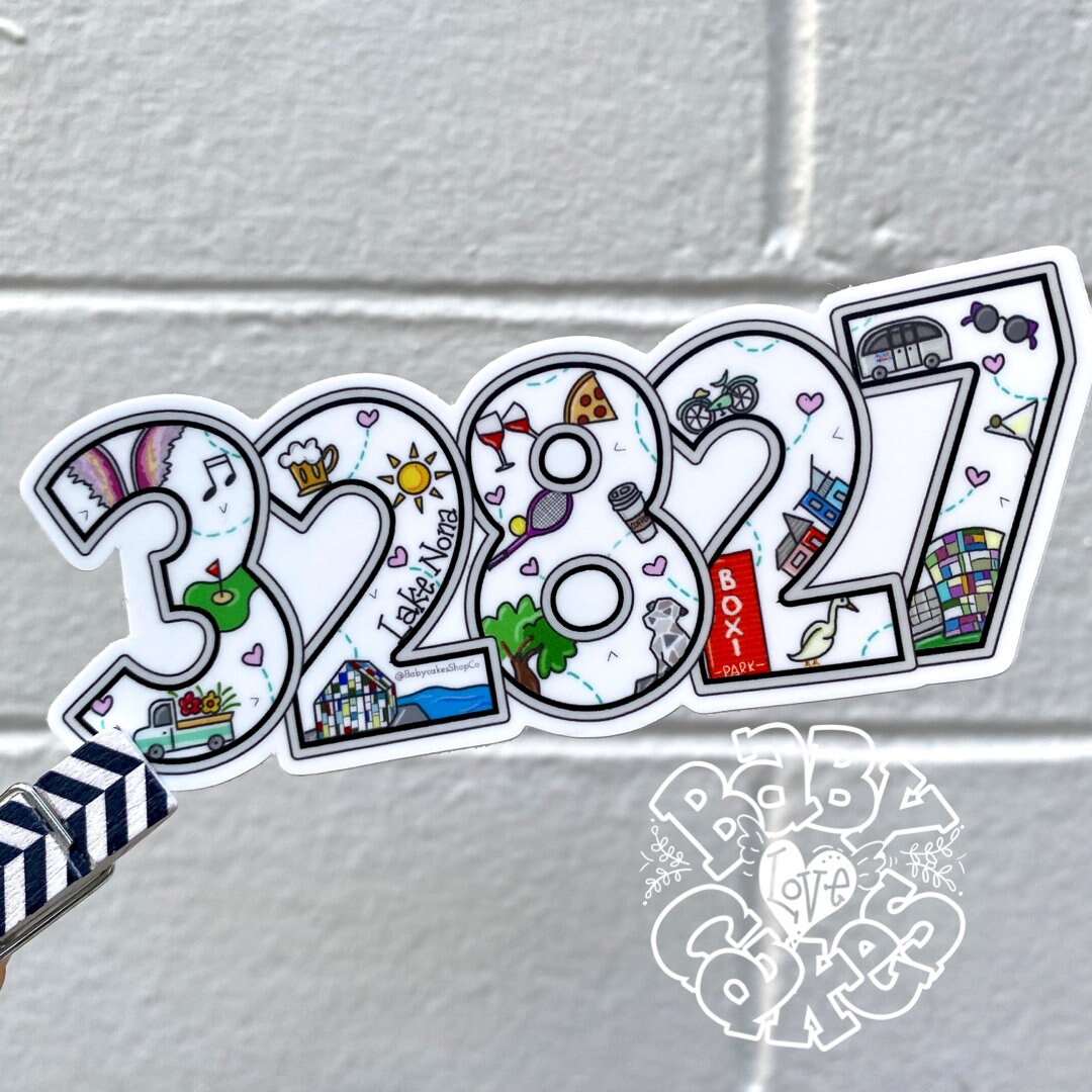 32827 Zip Code Lake Nona Sticker Etsy