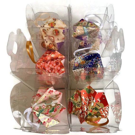 Diamant Origami Papier Washi Boule Décoration Noël Ornement