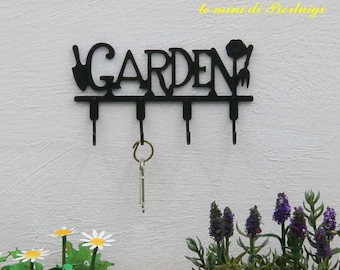 Nickel Silver "GARDEN" Hanger – 1:12 Dollhouse Miniature