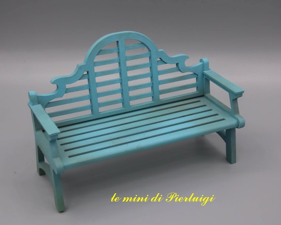 Wooden Kit Garden Bench For Dollshouse In 1 12 Scale Etsy
