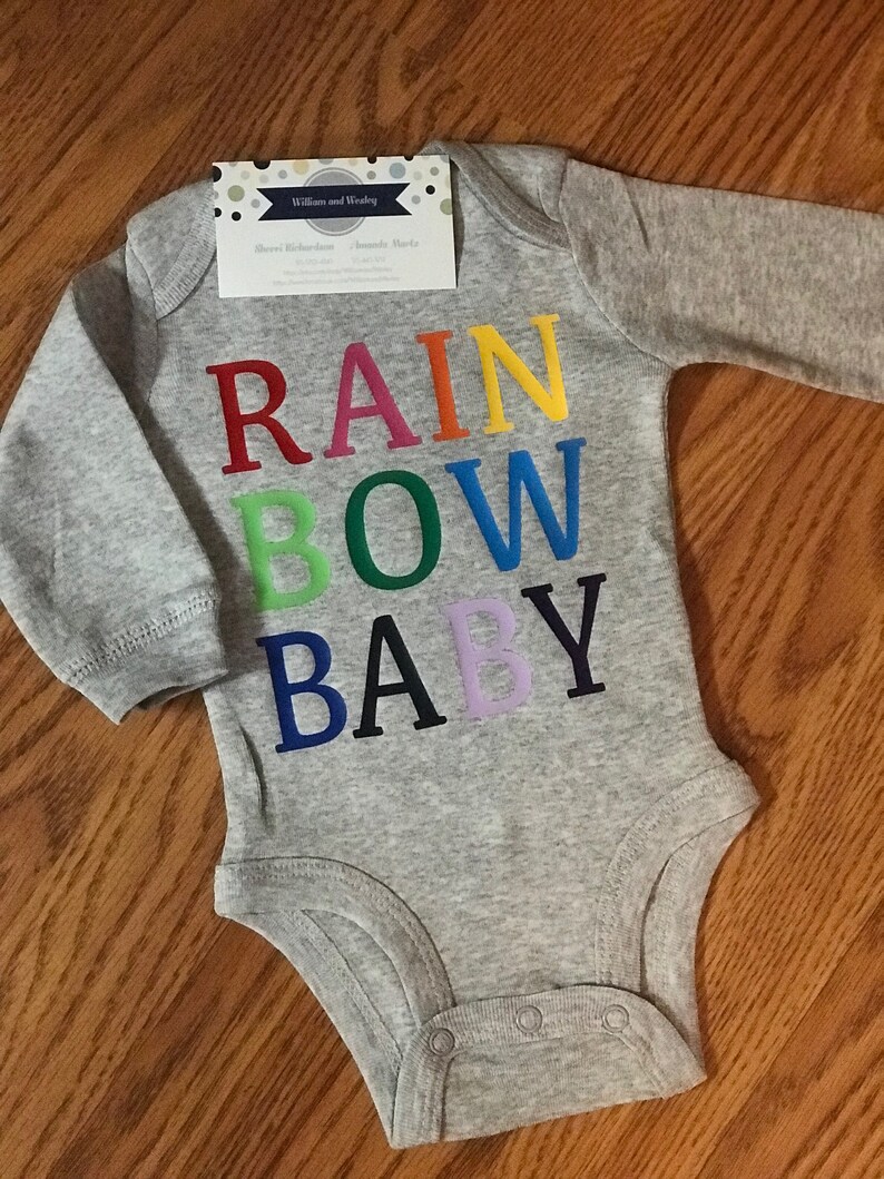 Rainbows New Baby Rainbow Baby Bodysuit Miracles Cute Baby Announcement New Baby Gift New Mom Gift Rainbow Baby Baby Shower Gift