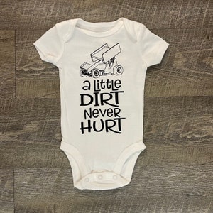 Sprint Car, Sprint Car Bodysuit, Samochód wyścigowy, Tor żużlowy, Race Track Bodysuit, Sprint, Samochód, Chłopczyk, Dziewczynka, Race Baby, Wyścig, Tor, Jazda