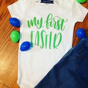My First Easter, My 1st Easter, Babies First Easter, Easter Bunny, New Baby, Easter Holiday, Childs First Easter, Easter Egg, Baby Easter