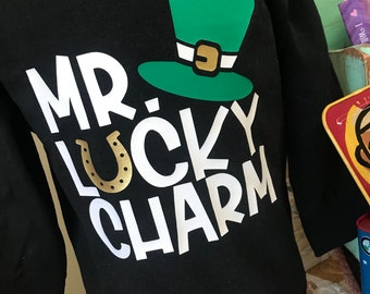 Mr Lucky Charm, Toddler Boys St Patrick’s Day, St. Patrick’s Day, Lucky, Green, Leprechaun, Toddler, March, St Patty, Gold, Little Boy