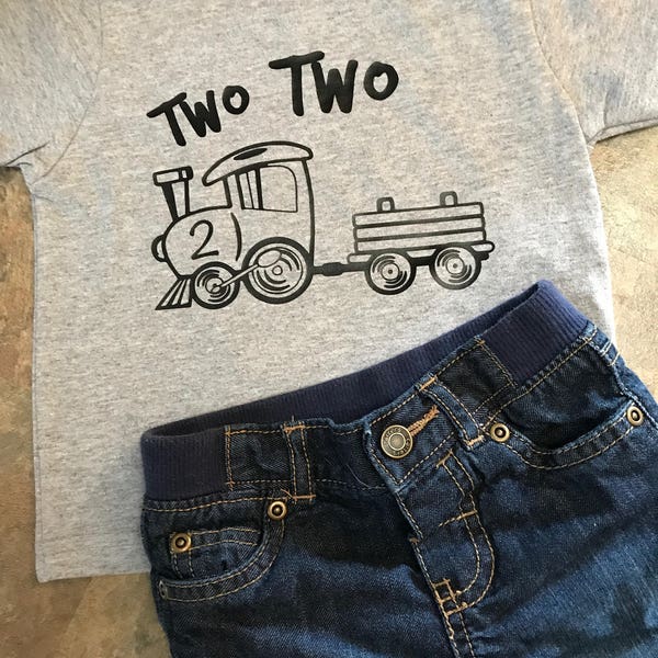 Two Two Train, Two Years Old, 2 Years Old, 2nd Birthday, Second Birthday, Trains, Train Birthday, Birthday Boy, Choo Choo Train, Party Shirt