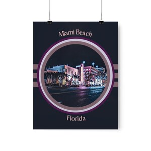 Miami Beach Print | Art Deco Print | Florida Architecture | Retro Print | Multiple Sizes |