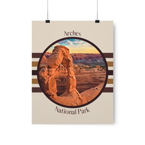 Arches National Park Print / Tamaños múltiples / Papel mate / National Park Print / Utah /