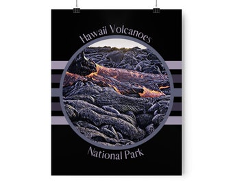 Hawaii Volcanoes National Park Print / Múltiples tamaños / Papel mate / National Park Print / Hawaii /
