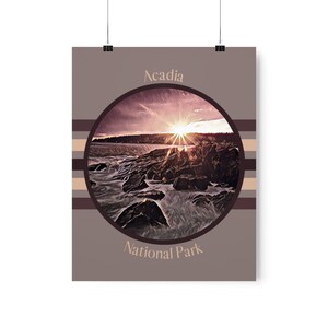 Acadia National Park Print | Multiple Sizes | Matte Paper | National Park Print | Maine |