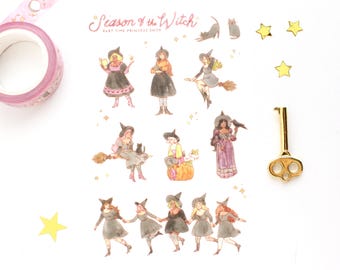 Season of the Witch WASHI Sticker Sheet