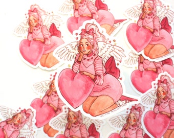 Pink Cupid No. 3 Vinyl Sticker