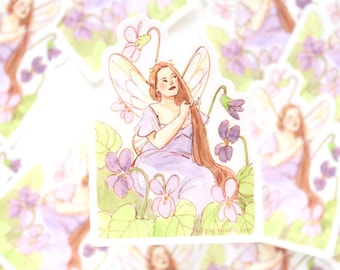 Violet Fairy Vinyl Sticker