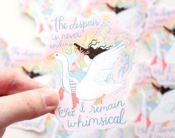 I Remain Whimsical Vinyl Sticker