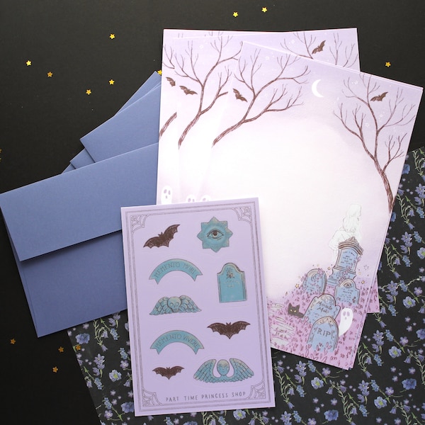 Graveyard Stationery Set