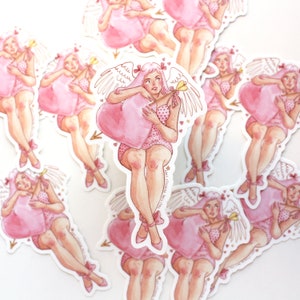 Pink Cupid No. 2 Vinyl Sticker