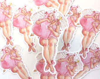 Pink Cupid No. 2 Vinyl Sticker