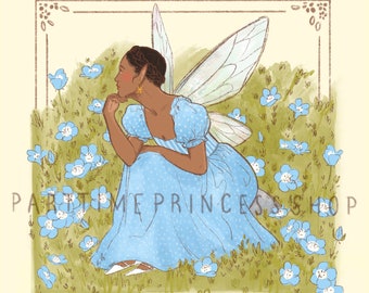 Speedwell Fairy Mini Art Print