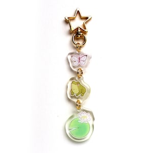 Frog Dangle Acrylic Keychain