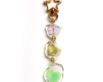 Frog Dangle Acrylic Keychain