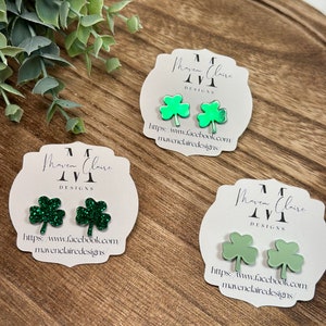 Shamrock studs