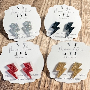 Lightning Bolt Studs