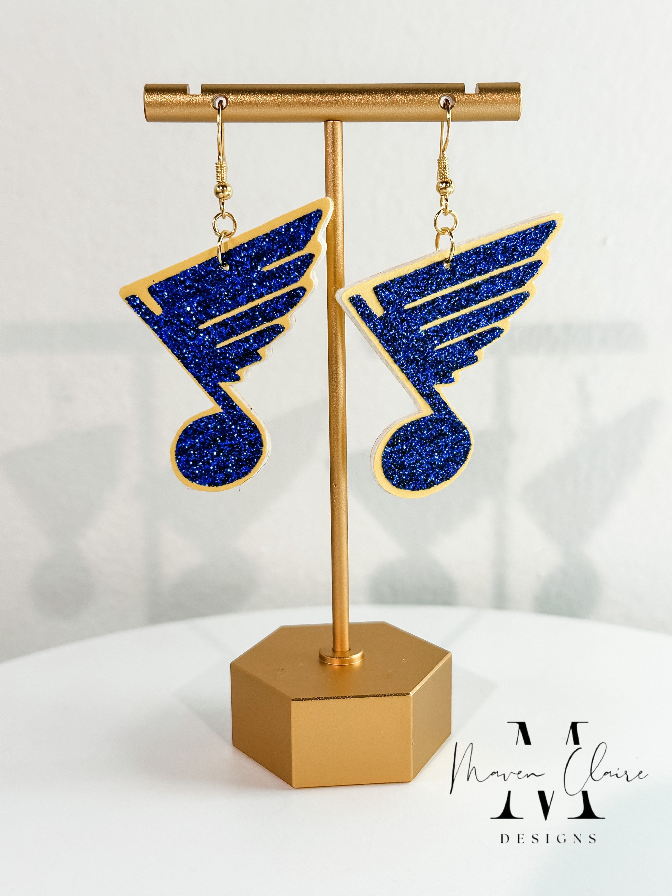 NHL St. Louis Blues 43046061 Earrings Jewelry Card