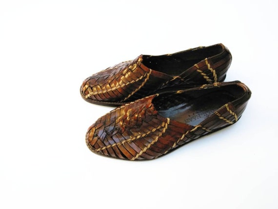 mens woven slip ons