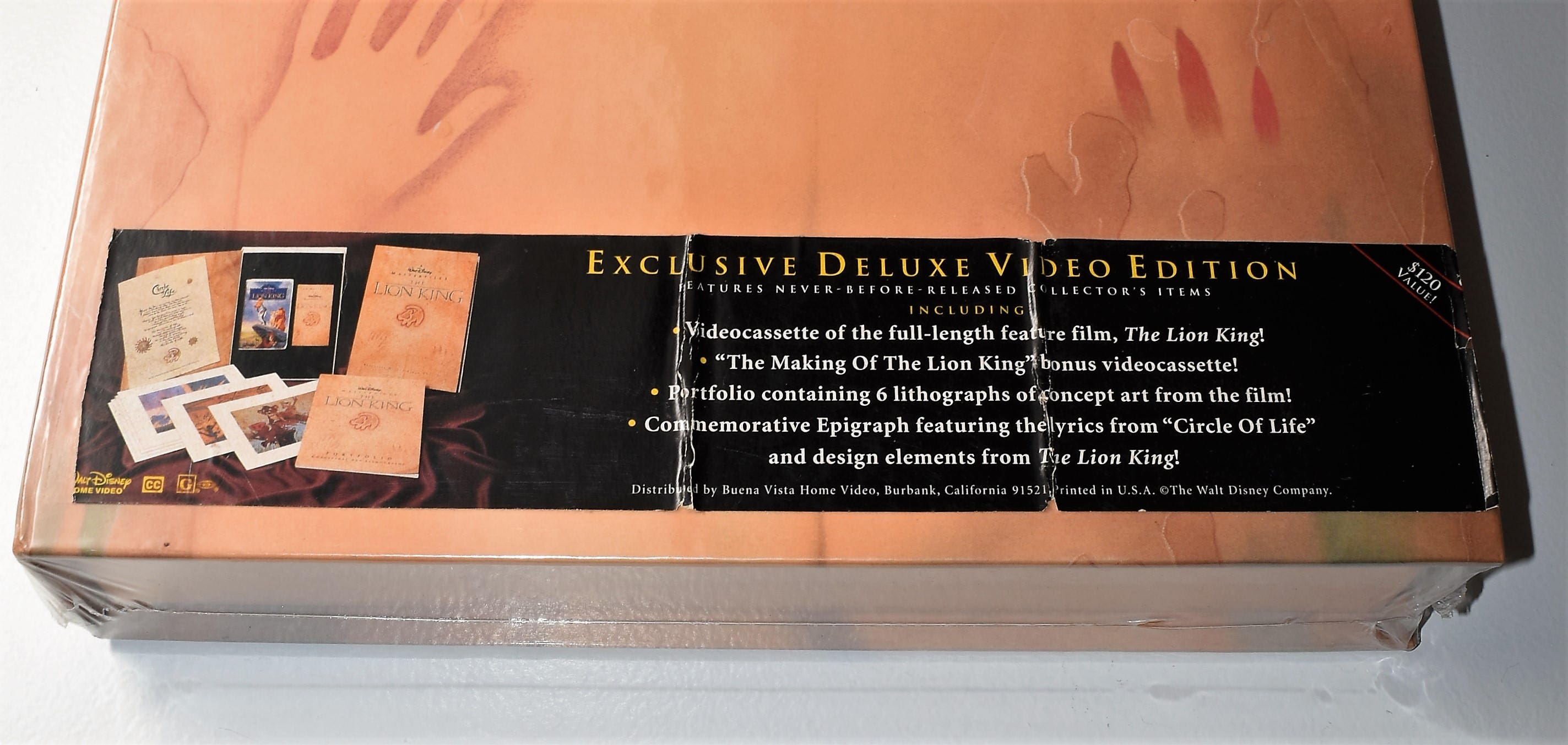 THE LION KING Sealed and New Walt Disney Masterpiece